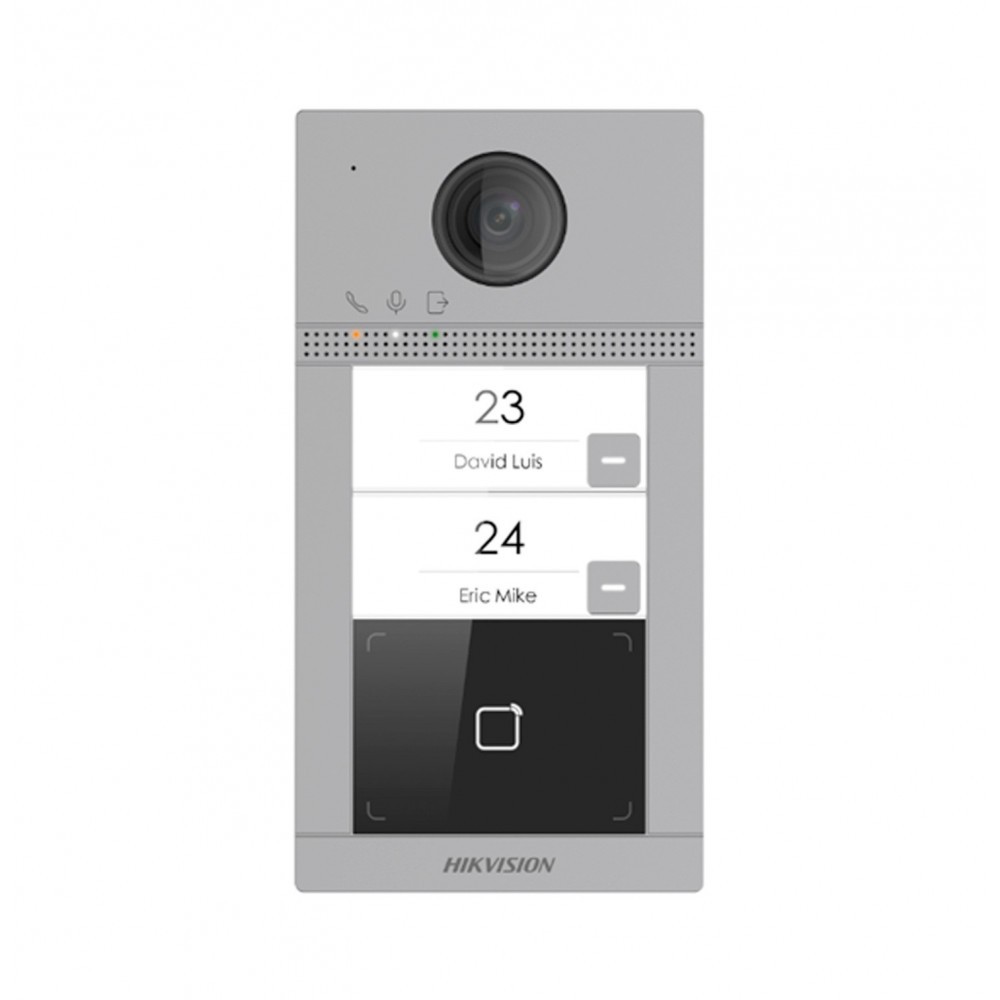 Placa de Calle 2MP WiFi Lector Tarjetas PoE DS-KV8213-WME1(C) Hikvision